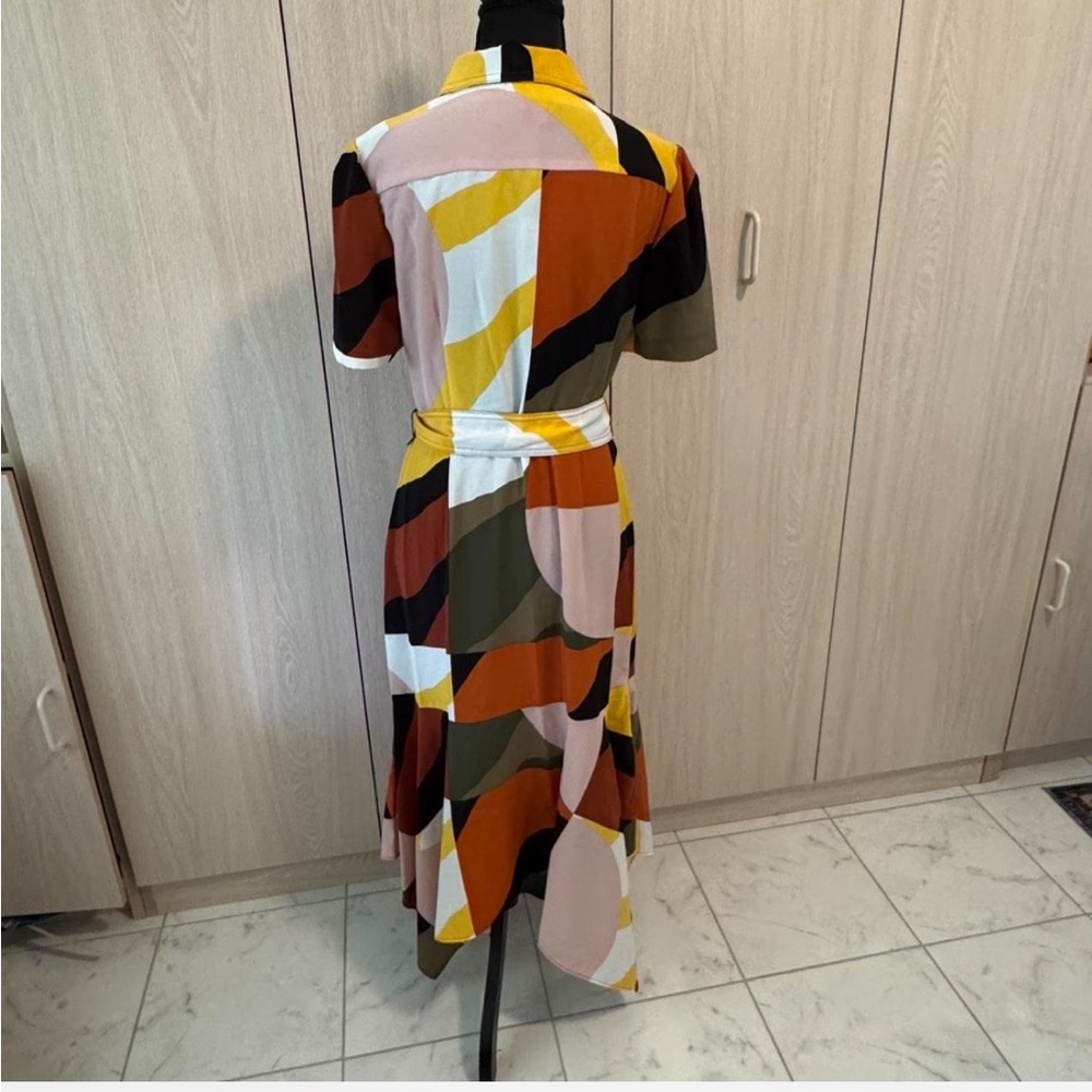 Karl Lagerfeld Multicolor Colorblock Midi Dress - Picture 3 of 8